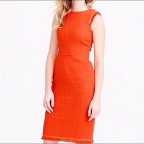 J. Crew Dresses & Skirts - J. Crew Orange Shift Dress Size 4